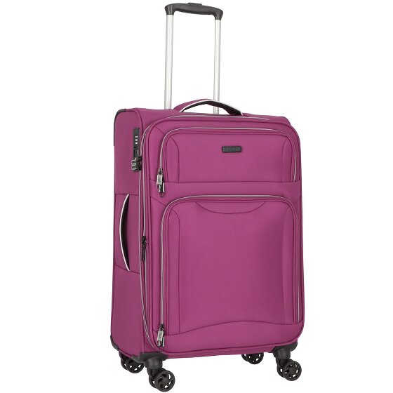 d&n Travel Line 9204 4 wheels Trolley M 66 cm with expansion pleat