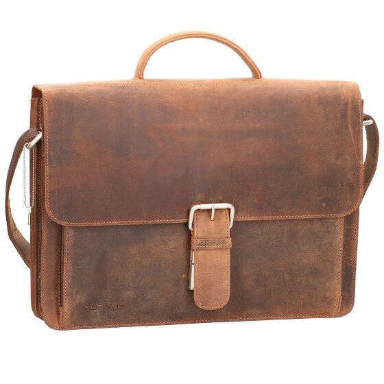 Plevier Retro Darwin Briefcase Leather 41 cm Laptop compartment