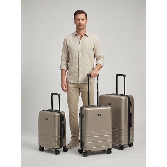 camel active Hanoi 4 wheels Suitcase set 3-piece with expansion pleat