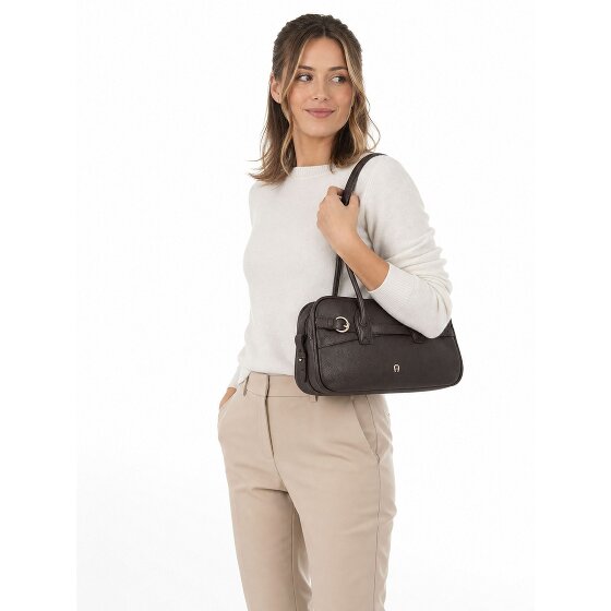 Aigner Whip Shoulder Bag Genuine Leather 30 cm