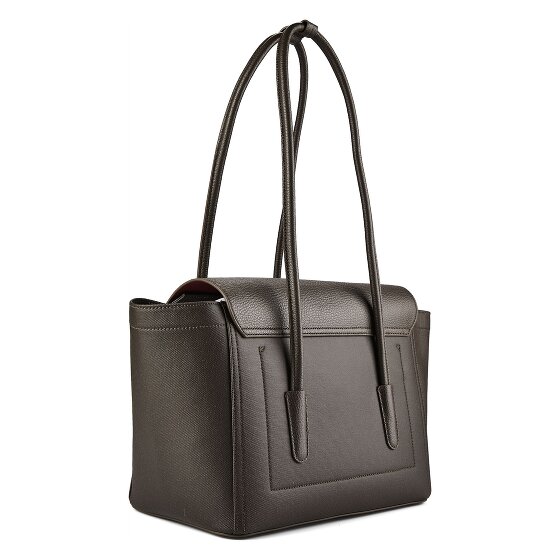 Coccinelle Double Beat Shoulder Bag Genuine Leather 33 cm
