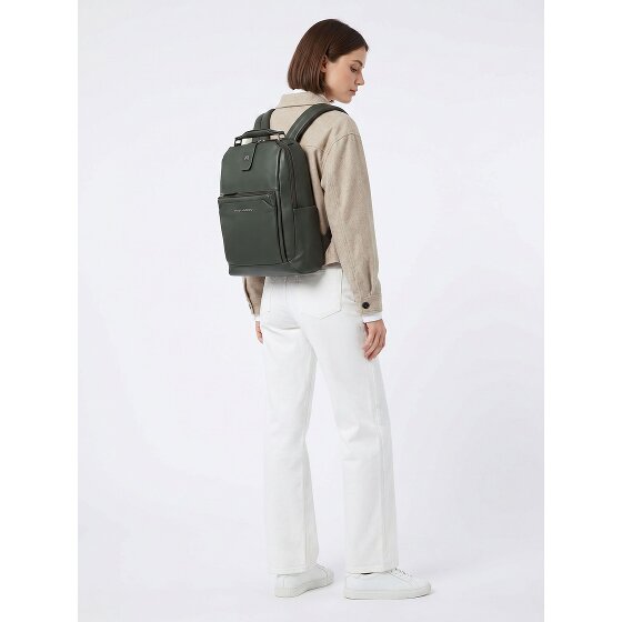 Piquadro Tebe Daypack Genuine Leather 46 cm Laptop compartment