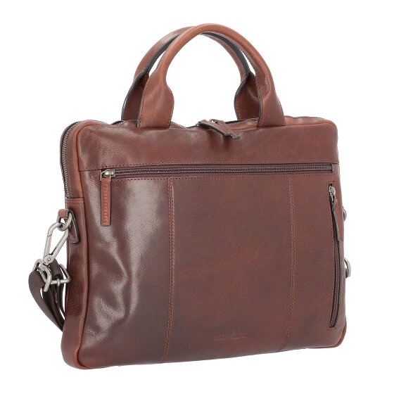 Leonhard Heyden Roma briefcase leather 38 cm laptop compartment