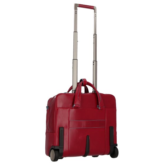 Piquadro Blue Square 2 Roll Business Trolley Leather 36 cm Laptop compartment