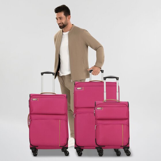 d&n Travel Line 6704 4 Roll Suitcase Set 3pcs.