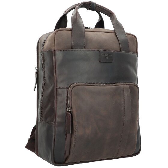 Strellson Brick Lane backpack leather 42 cm laptop compartment