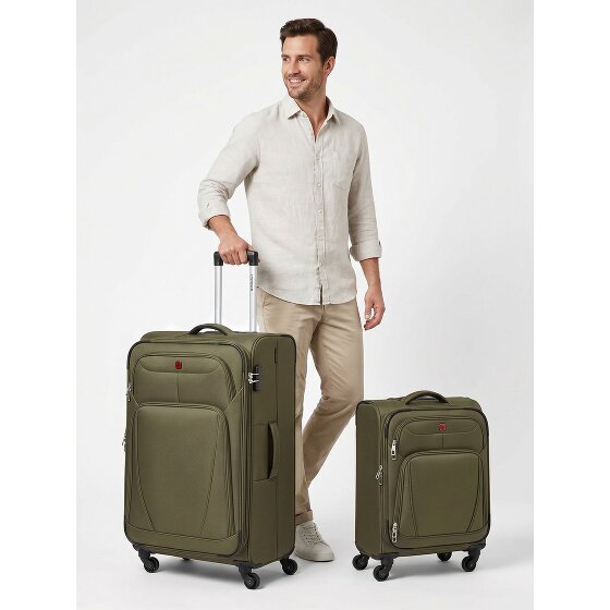 Wenger Beaumont 4-wheel Suitcase Set (S+L) expandable gusset