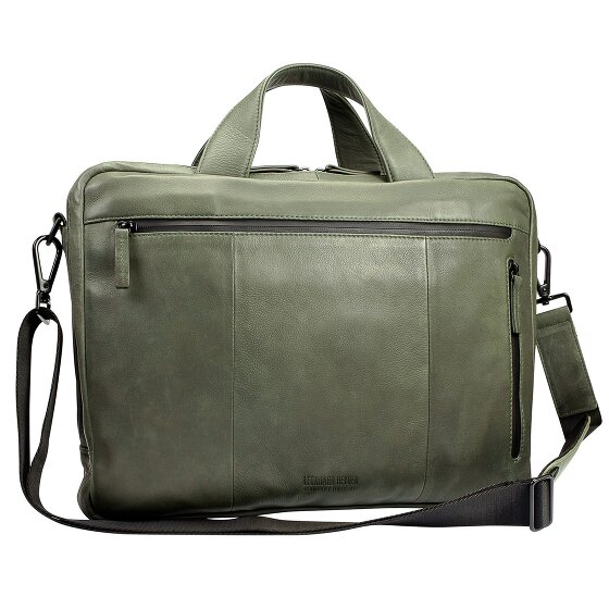 Leonhard Heyden Hague briefcase leather 40 cm laptop compartment