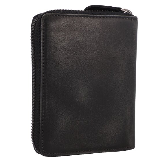 Greenburry Destressed Wallet RFID protection Leather 13 cm