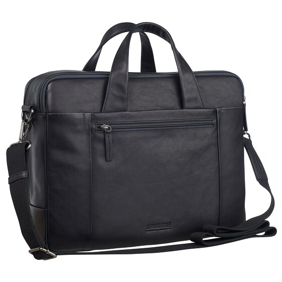 Leonhard Heyden Hamburg briefcase leather 40 cm laptop compartment