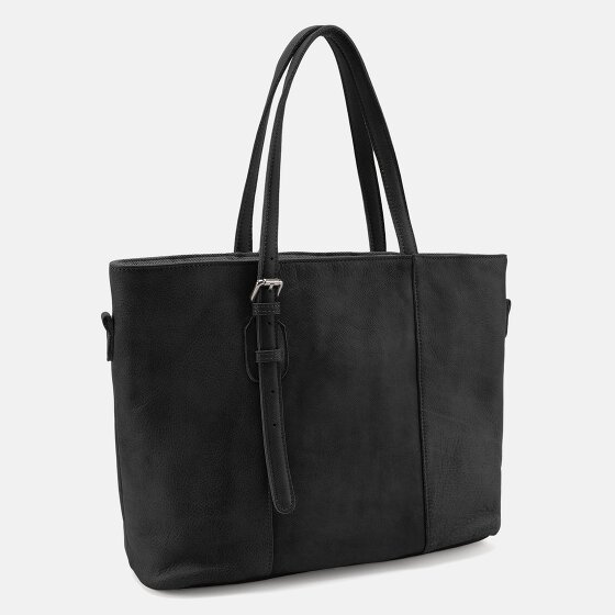 FredsBruder Reversible leather shopper 37 cm