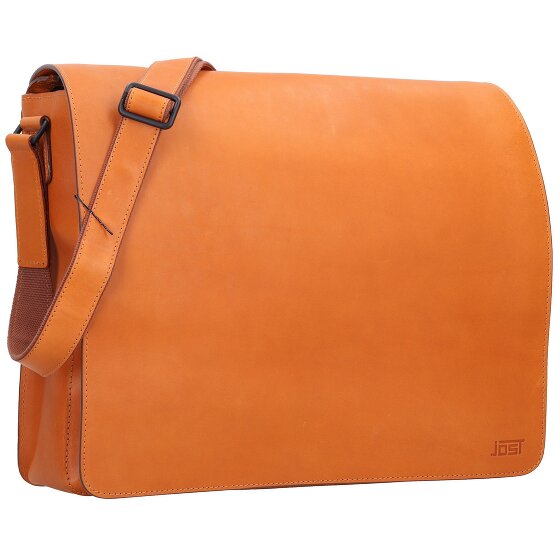 Jost Futura shoulder bag L leather 35 cm laptop compartment
