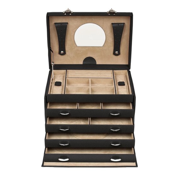 Windrose Beluga Jewelry box Leather 26.5 cm