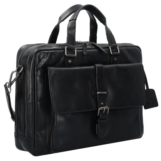 Leonhard Heyden Roma briefcase leather 40 cm laptop compartment
