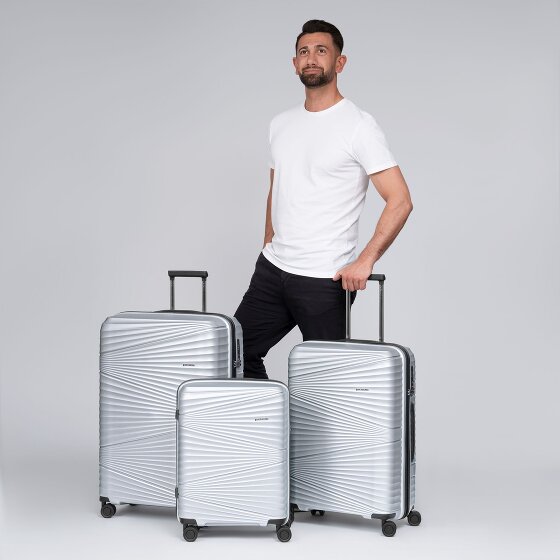 Pactastic Collection 02 THE THREE SET 4 wheels Suitcase set 3-piece