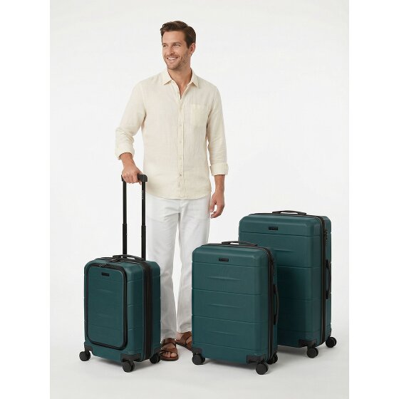 Police London 4 wheels Suitcase set 3-piece Expandable