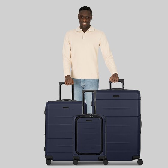 Police London 4 wheels Suitcase set 3-piece with expansion pleat