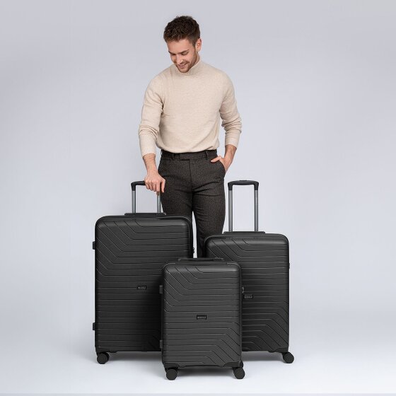 Redolz Essentials 05 3-SET 4 wheels Suitcase set 3-piece