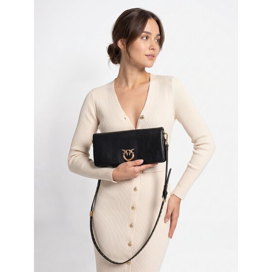 PINKO Love Soft Clutch bag Genuine Leather 27 cm