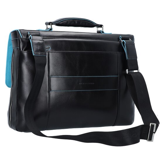 Piquadro Blue Square Briefcase II leather 40 cm laptop compartment