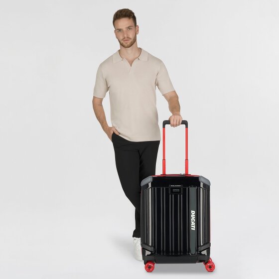 Piquadro Piquadro x Ducati 4 wheels Cabin trolley 55 cm