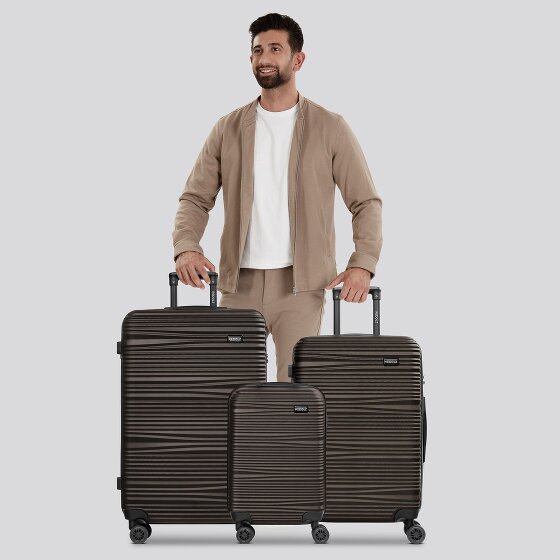 Redolz Essentials 16 3-SET 4 wheels Suitcase set 3-piece