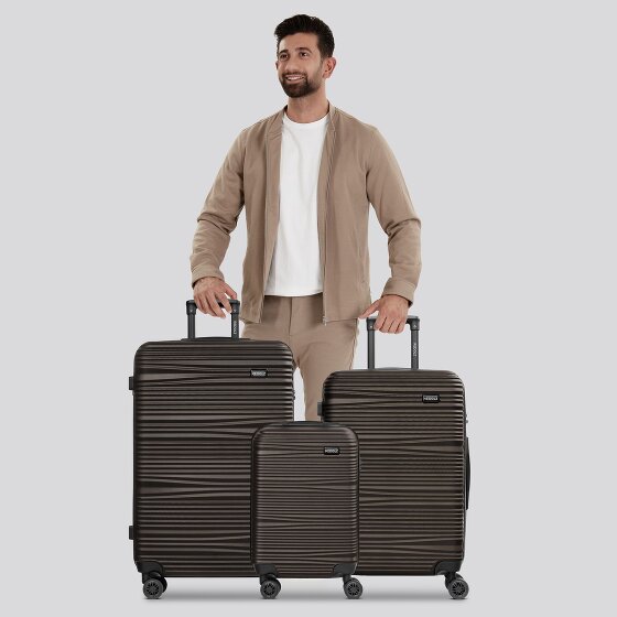 Redolz Essentials 16 3-SET 4 wheels Suitcase set 3-piece