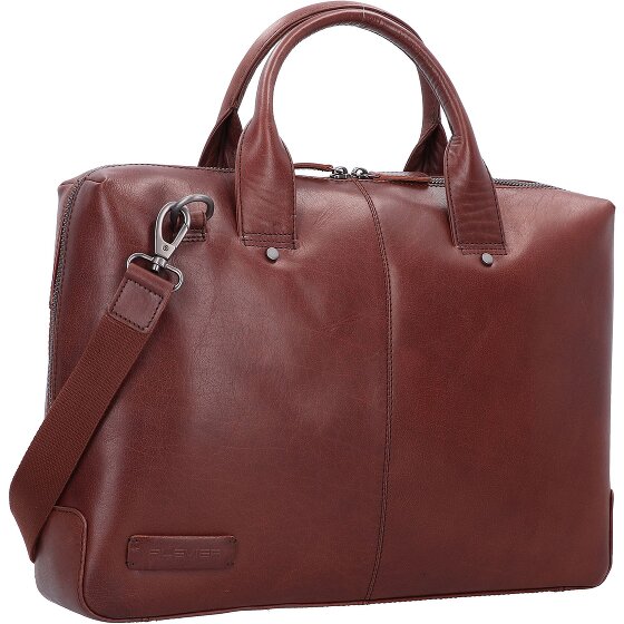 Plevier Rock Basalt Briefcase Leather 41 cm Laptop compartment