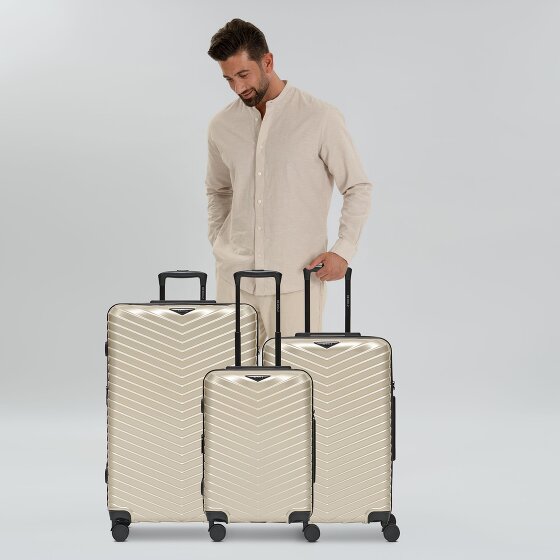 Redolz Essentials 18 4 wheels Suitcase set 3-piece with expansion pleat