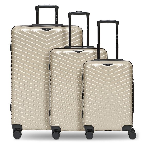 Redolz Essentials 18 4 wheels Suitcase set 3-piece with expansion pleat