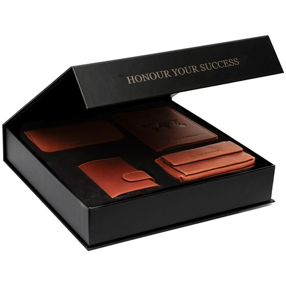 The Chesterfield Brand Credit card holder 4-piece gift set leather 7 cm