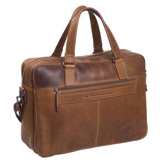 The Chesterfield Brand Wax Pull Up Briefcase Leather 43 cm Laptop compartment