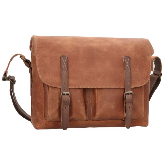 aunts & uncles Good Old Friends Bro Messenger leather 39 cm laptop compartment