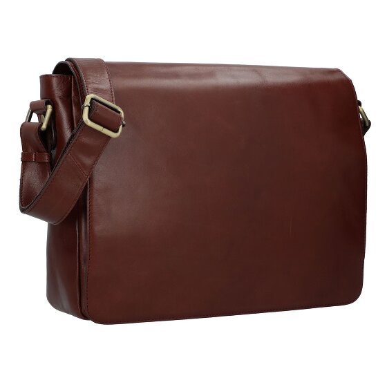 Leonhard Heyden Cambridge Messenger leather 38 cm laptop compartment
