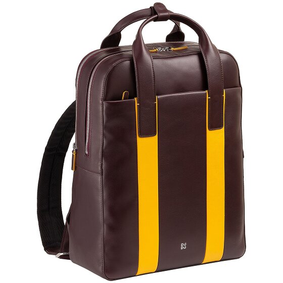 DuDu Backpack leather 40 cm laptop compartment
