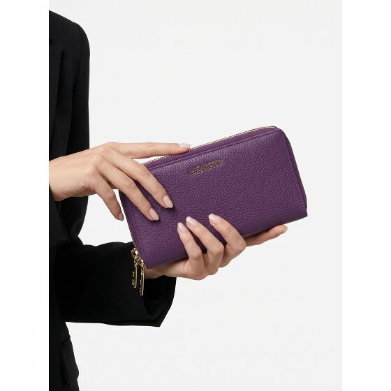 Lazarotti Bologna Leather XL Double Zip-Around Wallet, RFID-Protected, 20 cm