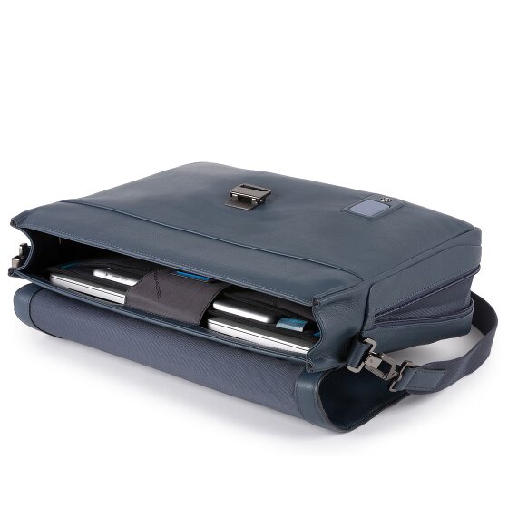Piquadro Akron briefcase leather 42 cm laptop compartment