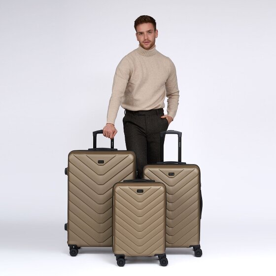 Redolz Essentials 07 3-SET 4 wheels Suitcase set 3-piece