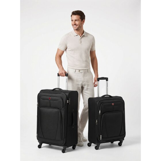 Wenger Beaumont 4-wheel Suitcase Set (M+L) expandable gusset