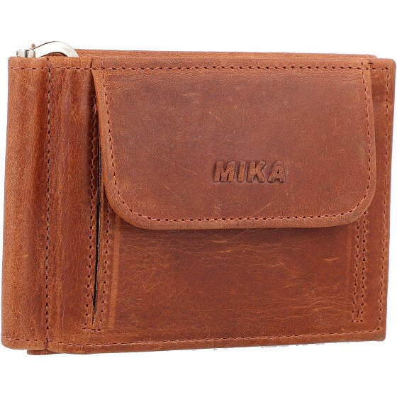 Mika Wallet RFID leather 11 cm with money clip Mika Wallet RFID leather 11 cm with money clip
