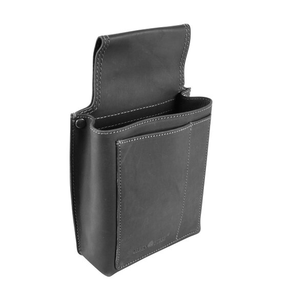 Greenburry Vintage Black fanny pack - waiter wallet leather 14.5 cm