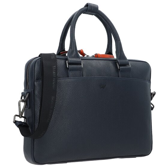 Braun Büffel Novara briefcase leather 38 cm laptop compartment