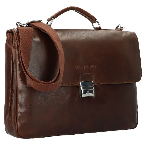 Bugatti Romano briefcase leather 40 cm laptop compartment