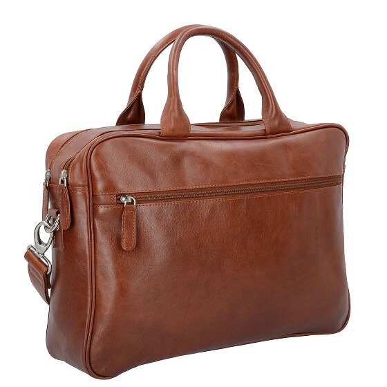 Dermata Briefcase leather 40 cm laptop compartment