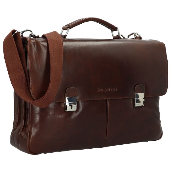 Bugatti Romano Messenger leather 44 cm laptop compartment