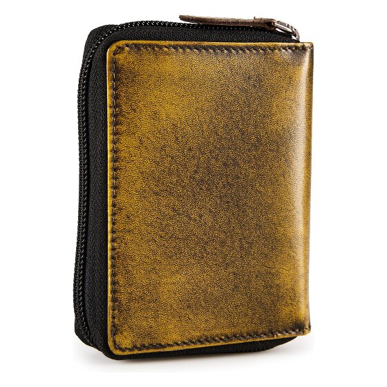 Greenburry Destressed Wallet RFID protection Leather 10.5 cm