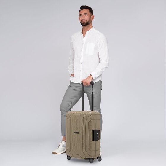 Redolz Essentials 15 4-roll cabin trolley 55 cm with three-point closure