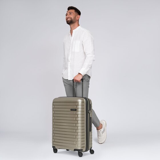 Pactastic Collection 04 THE MEDIUM + 4 wheels Trolley M 66 cm with expansion pleat