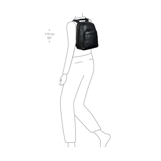 Porsche Design Roadster Business backpack Leather 37 cm Laptop compartment