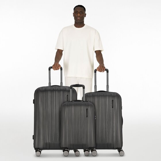 Polestream Moonrock 4 wheels Suitcase set 3-piece with expansion pleat